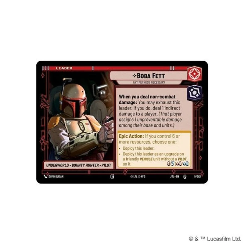 Star Wars Unlimited - Jump to Lightspeed - Starter Deck - Boba Fett (Anglais)