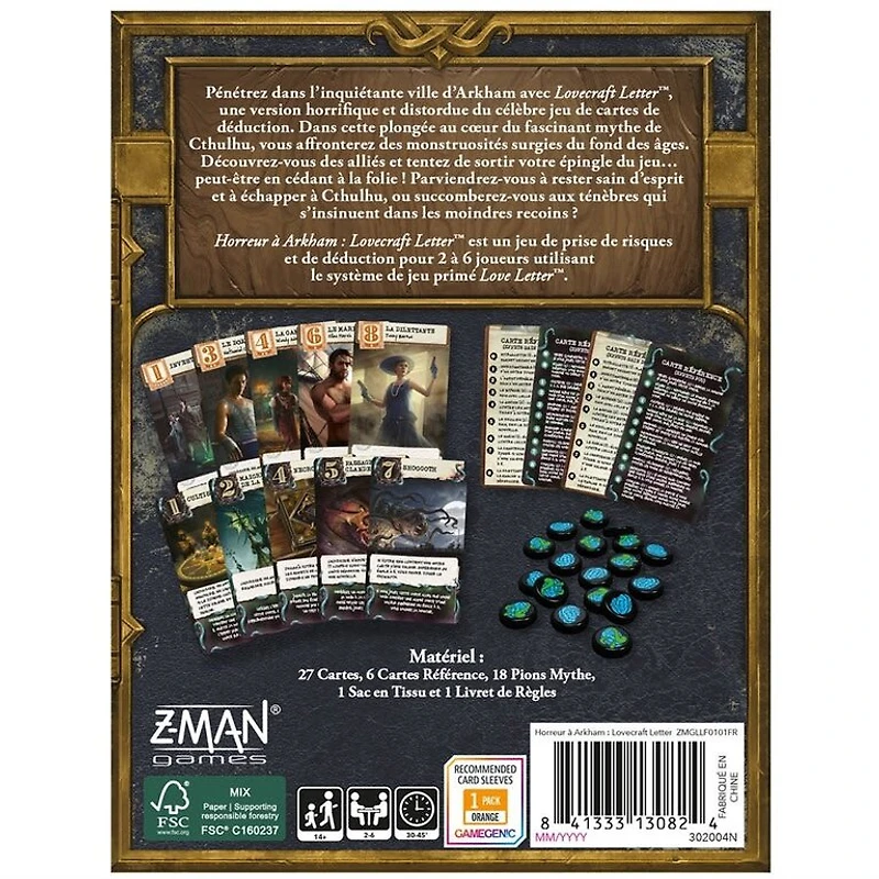 Lovecraft Letter - Arkham Horror (Français)