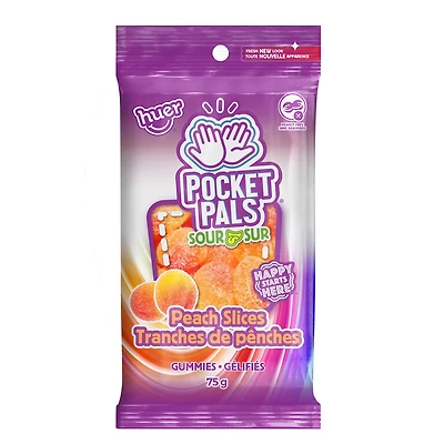 Pocket Pals - Tranches de pêches sures - 75g