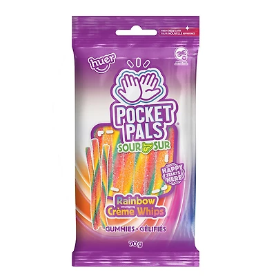 Pocket Pals - Rainbow crème whips sures - 70g
