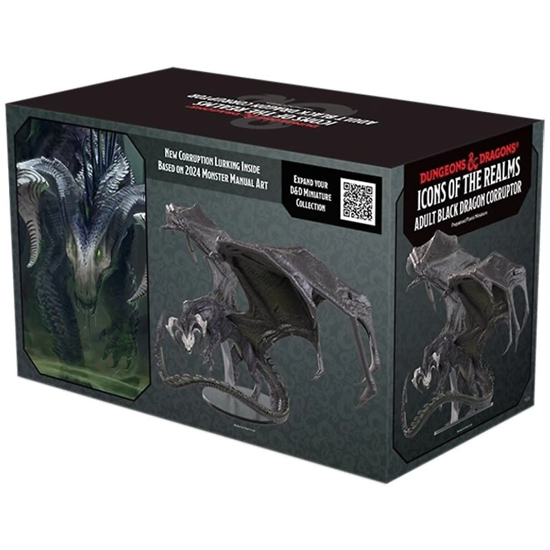 D&D - Icons Of The Realms -  Adult Black Dragon Corruptor