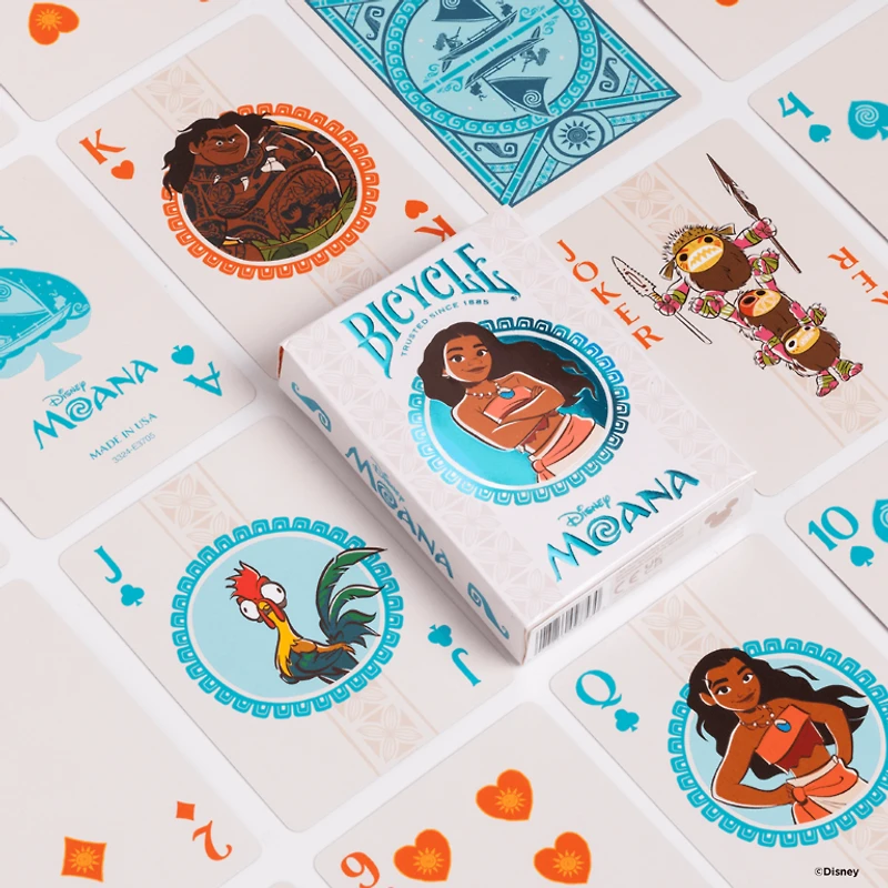 Cartes à jouer - Bicycle - Disney Moana