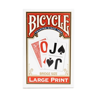 Cartes à jouer - Bicycle - Bridge Size - Large Print