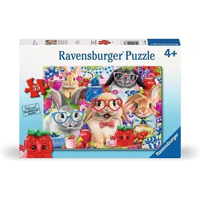 Lapins et petits fruits - 35 pièces