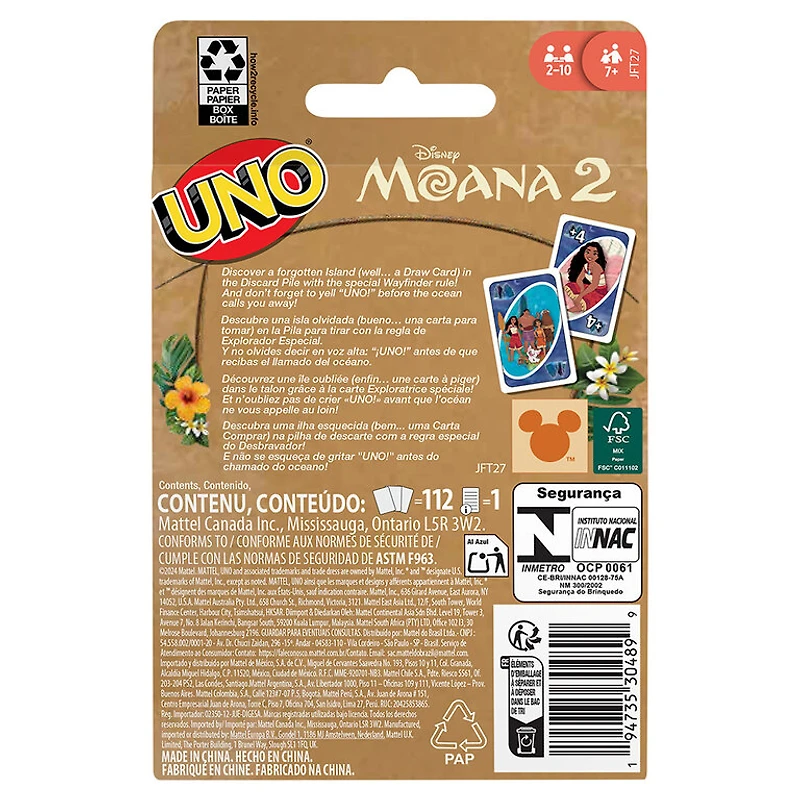 Uno - Moana 2 (Multilingue)