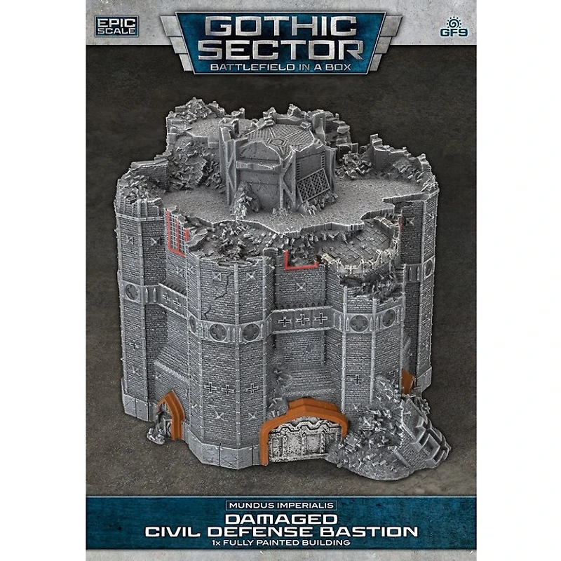 Battlefield in a Box - Gothic Sector - Mundus Imperialis - Civil Defense Bastion Damaged