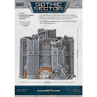 Battlefield in a Box - Gothic Sector - Mundus Imperialis - Civil Defense Bastion Damaged