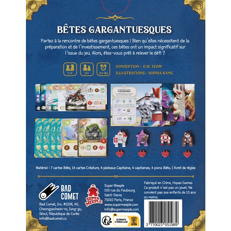 Wondrous Creatures - Bêtes gargantuesques (French) [PREORDER]