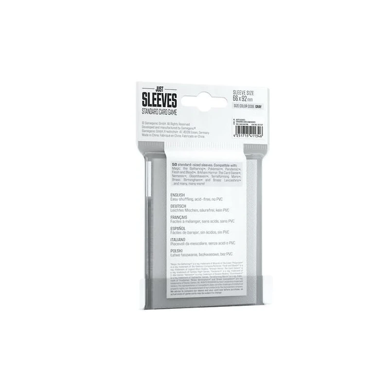 (Gamegenic) Just Sleeves - Standard - White - 50 unités - 66mm x 92mm