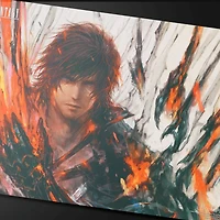 (UP) Playmat - MTG Final Fantasy - Double Sided - Clive, Ifrit's Dominant/Ifrit, Warden of Inferno*