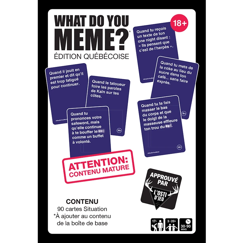 What Do You Meme - Édition québécoise - Extension 18 ans et + (Français) [PRÉCOMMANDE]