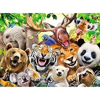 Animaux exotiques selfies - 300 pièces XXL