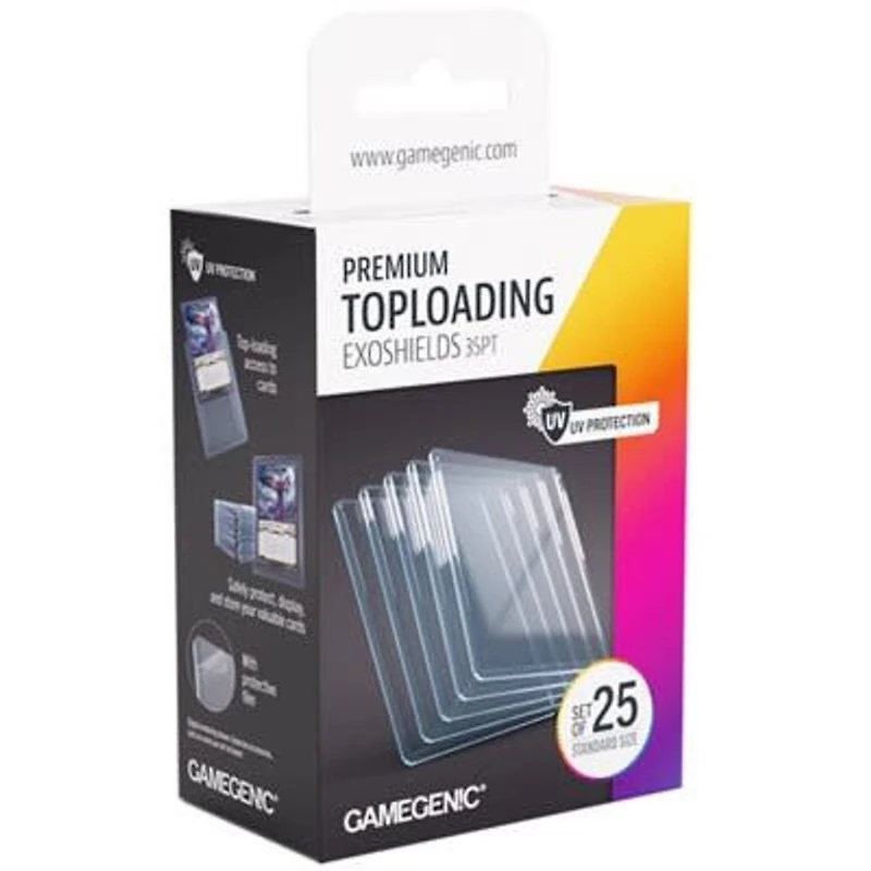 (Gamegenic) Premium Toploading Exoshields - 25 unités