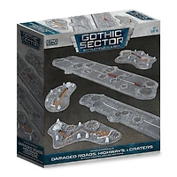 Battlefield in a Box - Gothic Sector - Mundus Imperialis - Damaged Roads, Highways & Craters