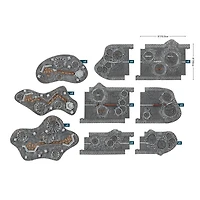 Battlefield in a Box - Gothic Sector - Mundus Imperialis - Damaged Roads, Highways & Craters