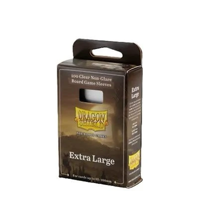 (Dragon Shield) Clear Non-Glare Board Game Sleeves - 100 Unités - Extra Large