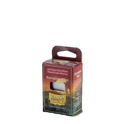 (Dragon Shield) Clear Non-Glare Board Game Sleeves - 100 Unités - European Mini