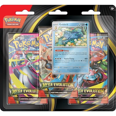 Pokémon - Mega Evolution (1) - 3pk Blister - Golduck (Anglais)