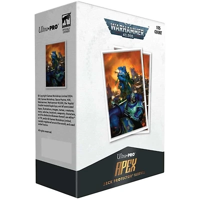(UP) Warhammer 40K Apex Sleeves - Space Marines Adeptus Astartes - 105 Unités - 63.5mm x 89mm