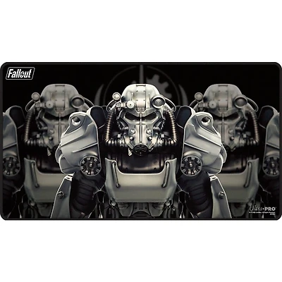 (UP) - Playmat - Fallout - Black Stitched - Brotherhood of Steel*