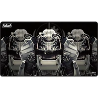 (UP) - Playmat - Fallout - Black Stitched - Brotherhood of Steel*