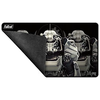 (UP) - Playmat - Fallout - Black Stitched - Brotherhood of Steel*