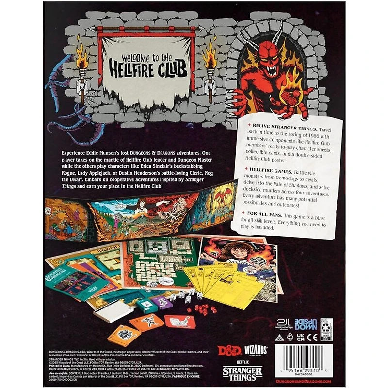 Dungeons & Dragons - Stranger Things - Welcome to the Hellfire Club (Anglais)