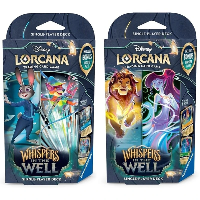 Disney Lorcana - Whispers in the Well - Bundle of 2 Starter Decks (Eng