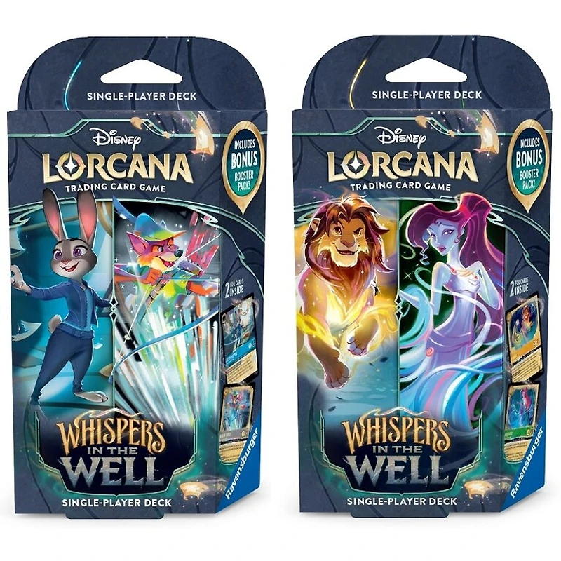 Disney Lorcana - Whispers in the Well - Bundle of 2 Starter Decks (Eng