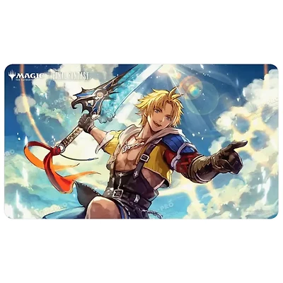 (UP) - Playmat - MTG Final Fantasy - Tidus, Yuna's Guardian (Commander)*