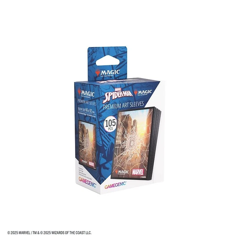 Gamegenic (Gamegenic) Premium Art Sleeves - Marvel's Spider-Man - Spider-Man Plains - 105 Unités - 66mm x 92mm