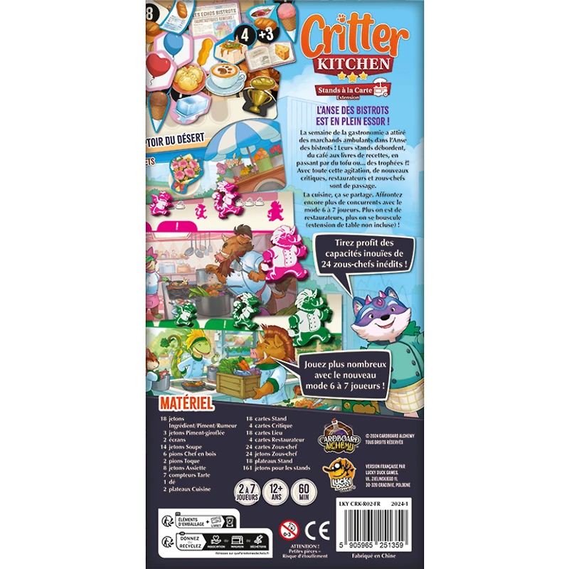 Critter Kitchen - Stands à la carte (French)