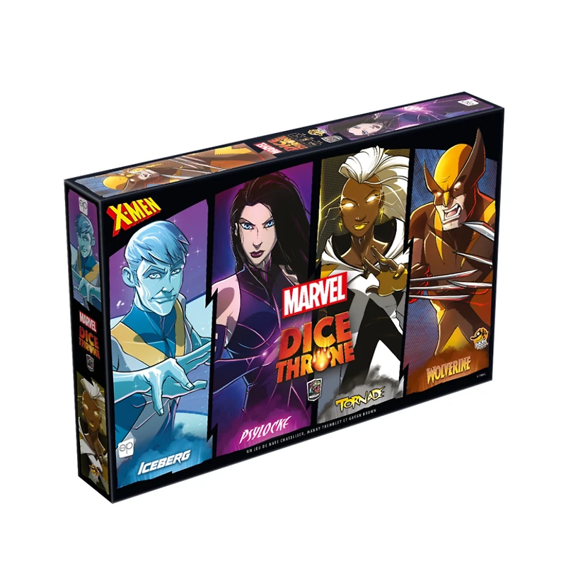 Dice Throne - Marvel X-Men - Iceman, Psylocke, Storm and Wolverine (Français) [PRÉCOMMANDE]