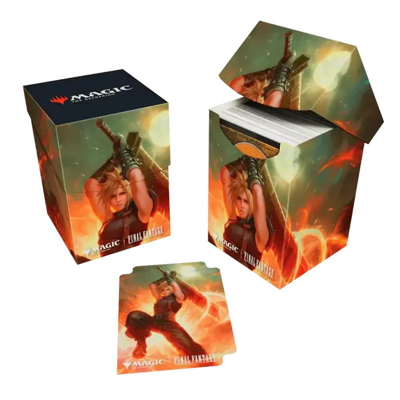 (UP) - MTG 100+ Deck Box - Cloud, Ex-Soldier (Commander)*