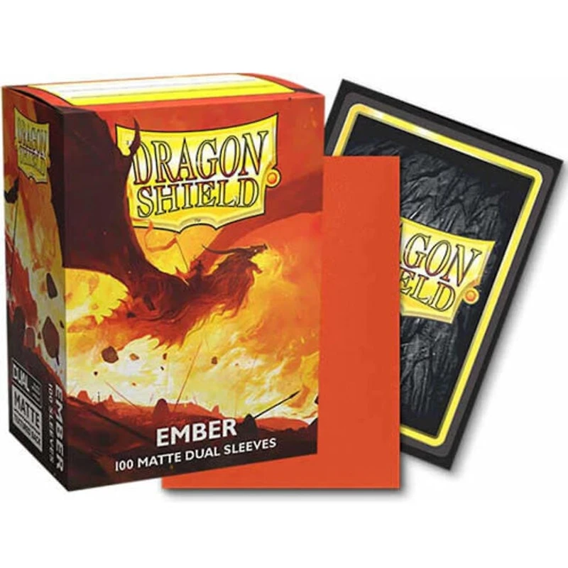 (Dragon Shield) Dual Matte Ember - 100 Unités - 63mm x 88mm