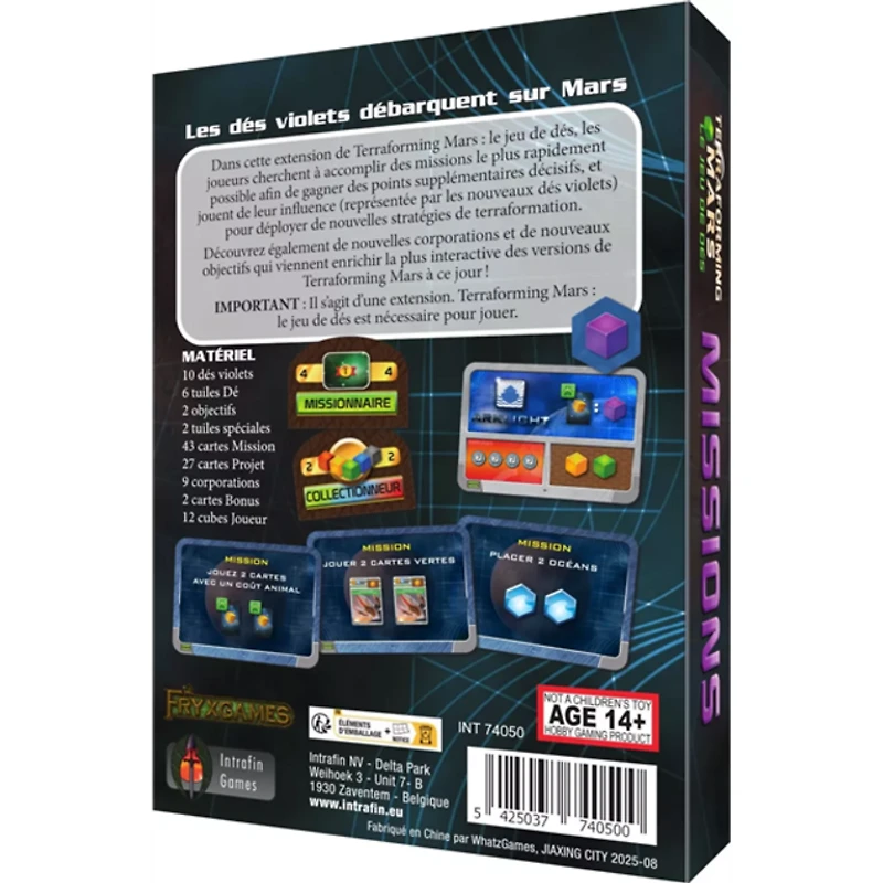 Terraforming Mars - Le jeu de dés - Missions (French)