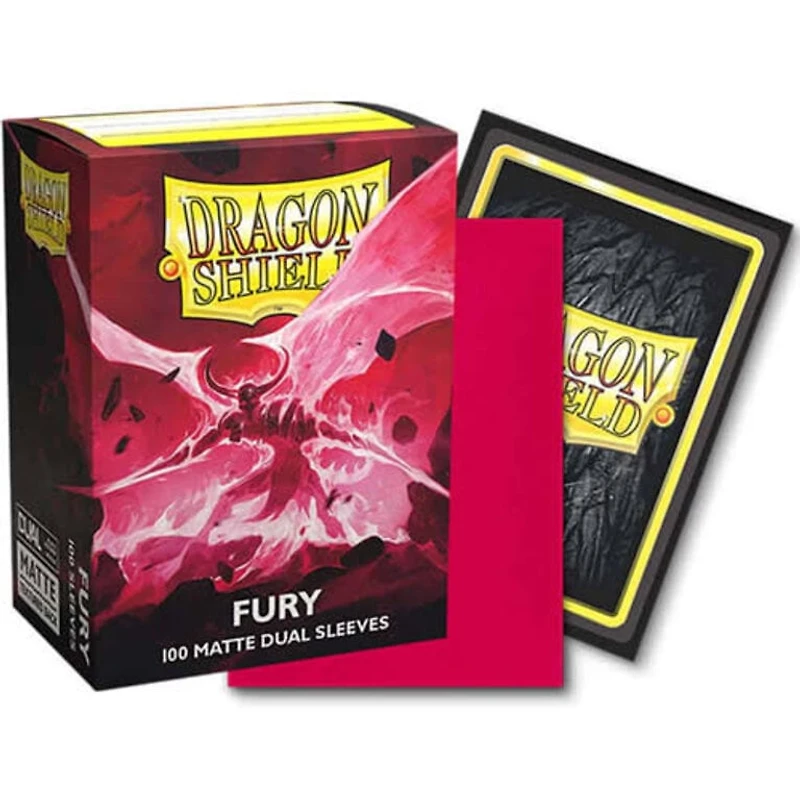 (Dragon Shield) Dual Matte Sleeves - Fury - 100 Unités - 63mm x 88mm