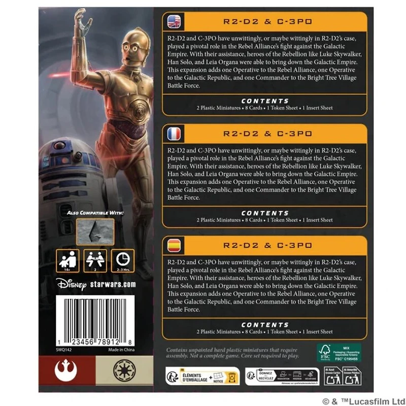 Star Wars Legion - R2-D2 & C-3PO Operative (Multilingue)