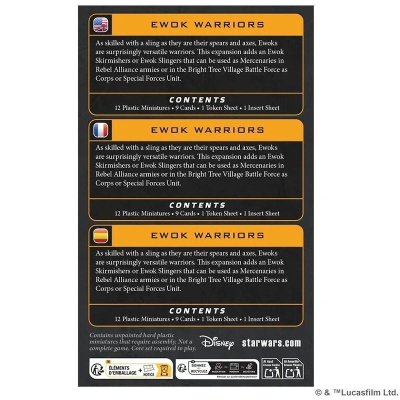 Star Wars Legion - Ewok Warriors Unit (Multilingual)