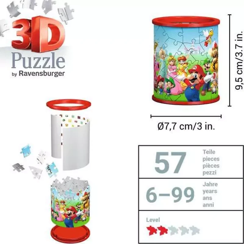 Ravensburger Porte crayon Super Mario - 57 pièces 3D