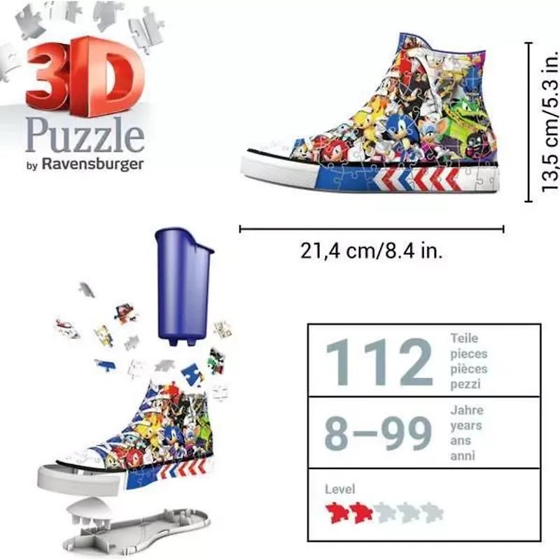 Ravensburger Chaussure Sonic - 112 pièces 3D