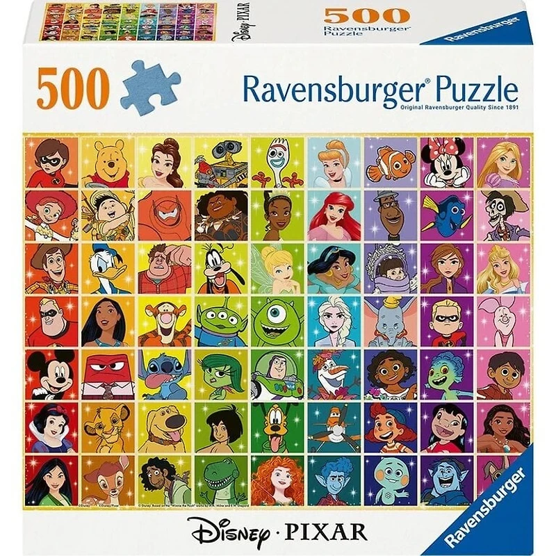 Ravensburger Disney et Pixar - La palette de couleurs - 500 pièces