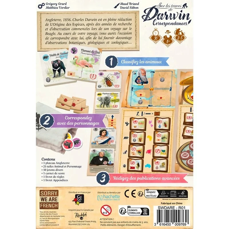 Sur les traces de Darwin - Correspondance (Français) [PRÉCOMMANDE]