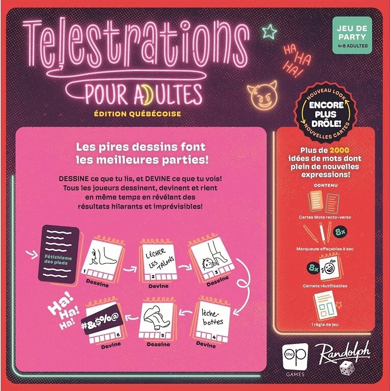 Télestrations - Pour adultes - Édition québecoise (French)