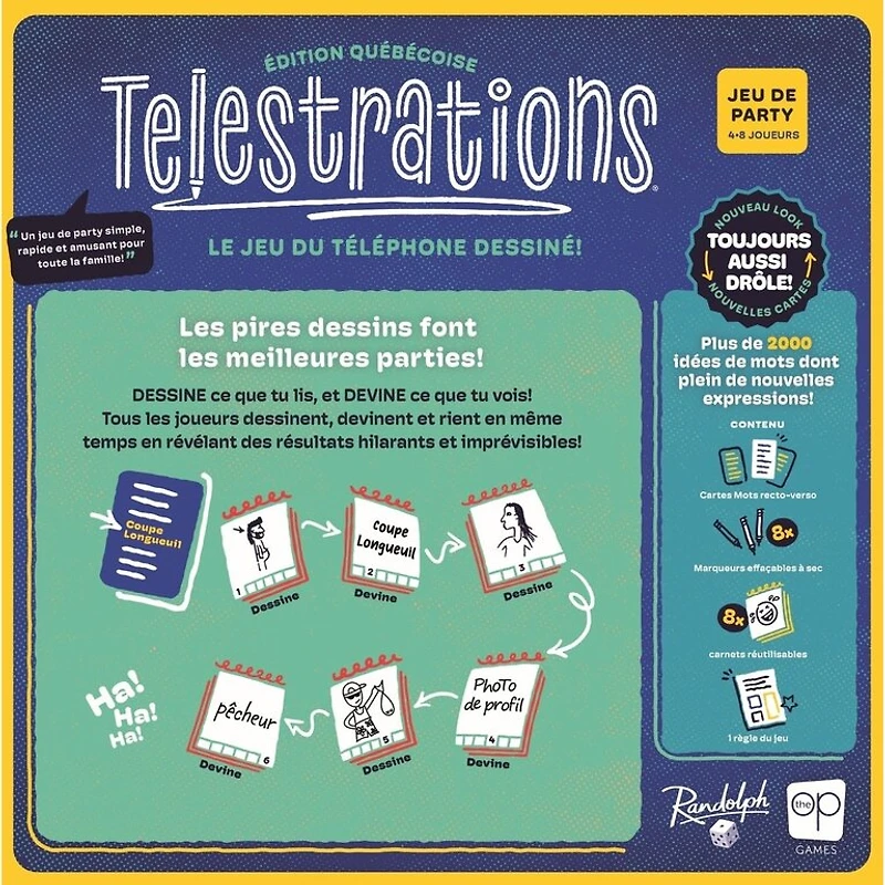Telestrations - Edition quebecoise - Nouvelle édition (Français)