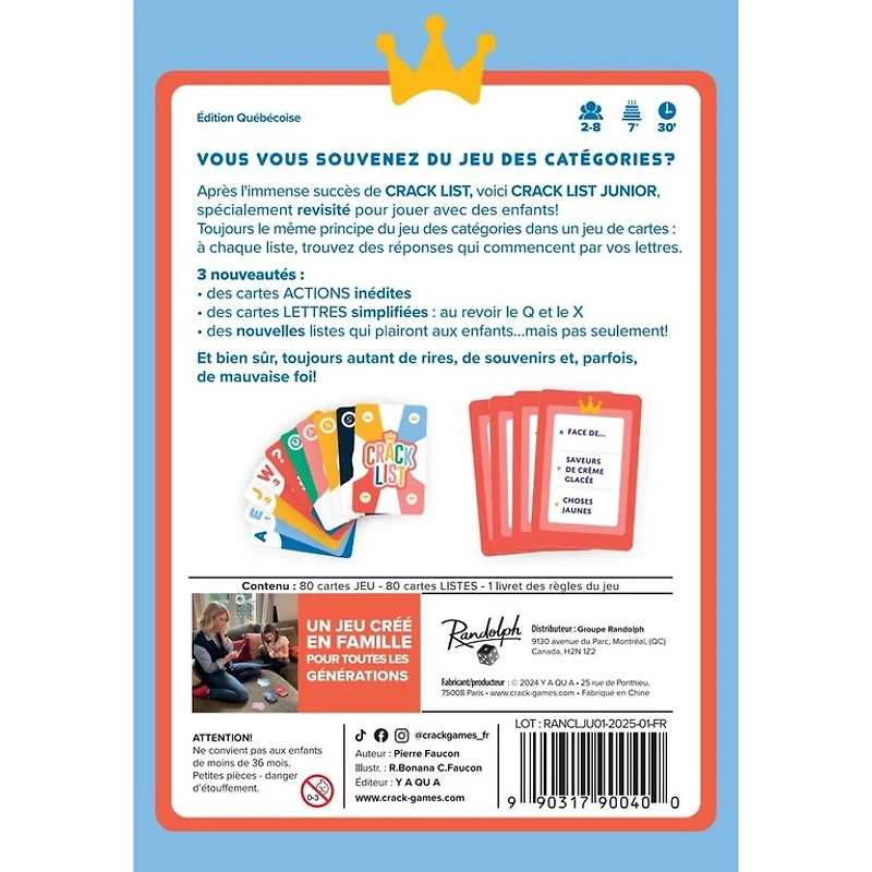Crack List - Junior (Français)