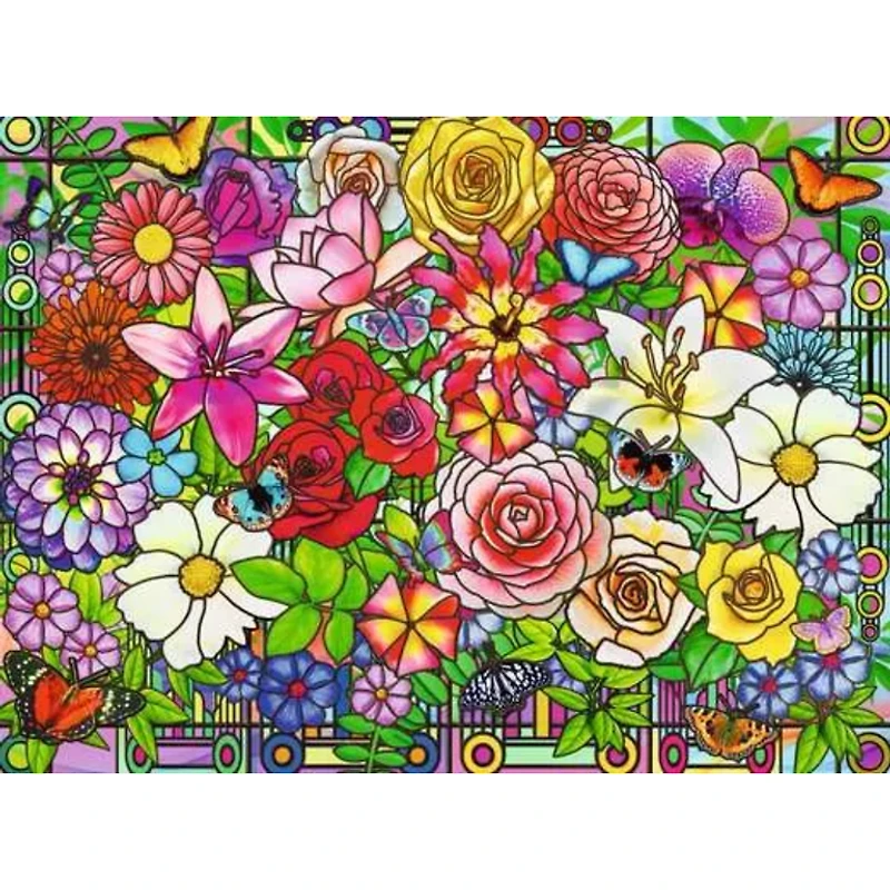 Ravensburger Bien être - Fleurs - 100 pièces XL