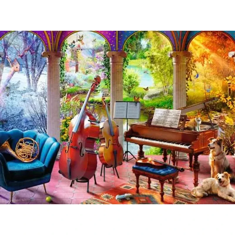 Ravensburger Bien être - 4 saisons en musique - 100 pièces XL