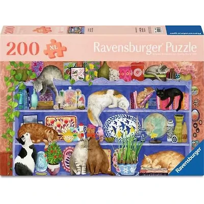 Ravensburger Bien être - Chats sur étagère - 100 pièces XL