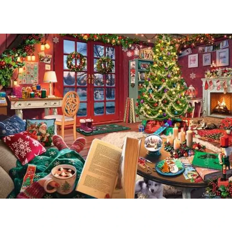 Ravensburger Cozy Christmas Retreat - 500 pièces Large